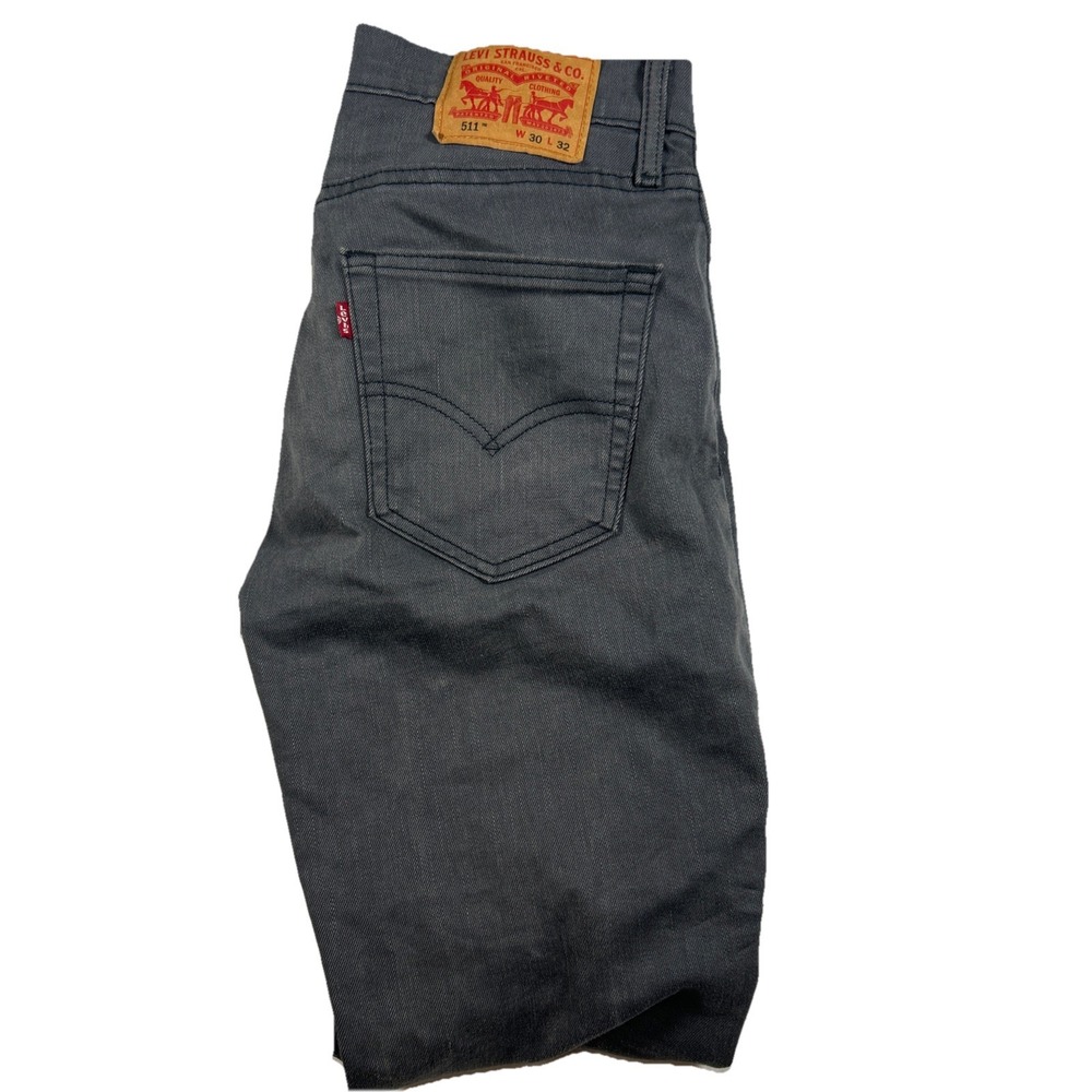 Levis 511 Jeans Mens 30x32 Slim Straight black Denim retro y2k skate distressed